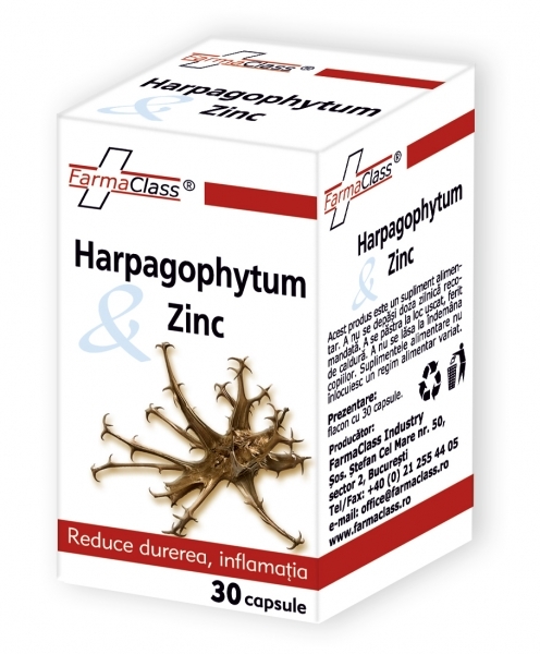 Harpagophytum & Zinc - ameliorează inflamaţia şi durerile reumatice