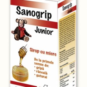 Sanogrip Junior -recomandat de la primele semne de gripa, viroza, raceala