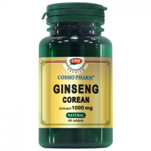 Ginseng Corean 1000mg 60cpr Premium COSMOPHARM - energizeaza