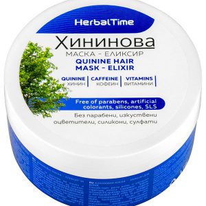 Masca cu Chinina Elixir Par Herbal Time 200 ml - refacerea părului.